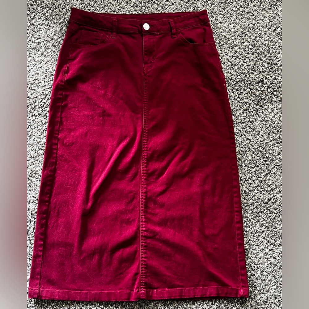 Begirl burgundy skirt
